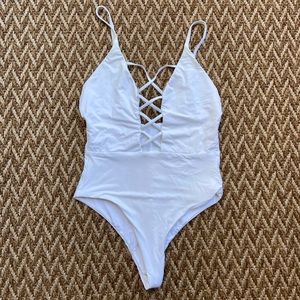 Dippin' Daisy White One-piece Swimsuit